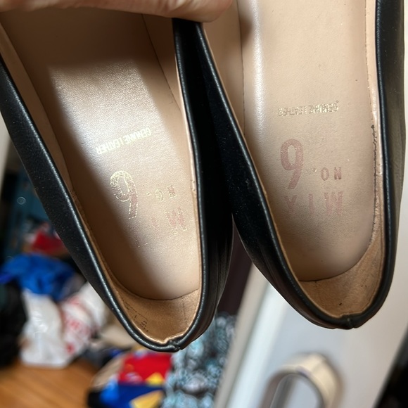 4/$20 Black Leather Flats - Picture 2 of 5